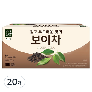 녹차원 보이차, 900mg, 100개입, 20개