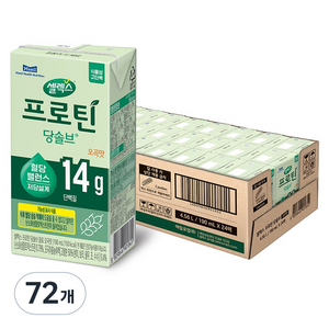 셀렉스 식물성 고단백 프로틴 당솔브 음료 오곡맛, 72개, 190ml