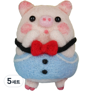 아트세상 DIY 양모펠트 꿀꿀이 만들기 세트, 5세트, 소년 꿀꿀이