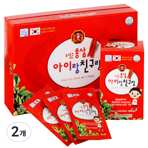 천삼인 아이랑 친구랑 홍삼 30p, 600ml, 2개
