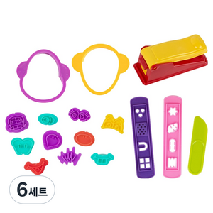 캐스비 아트스쿨 모래클레이찍기틀 세트 얼굴 3071 106g, 랜덤발송, 6세트