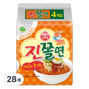 오뚜기 진쫄면, 150g, 28개