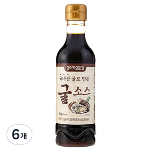 곰곰 국내산 굴로 만든 굴소스, 560g, 6개