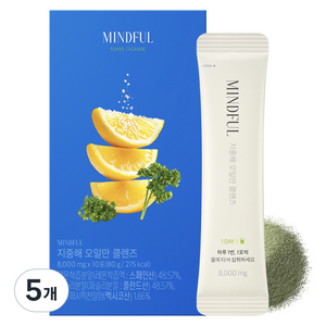 푸드올로지 마인드풀 지중해 오일만 클렌즈, 10회분, 5개