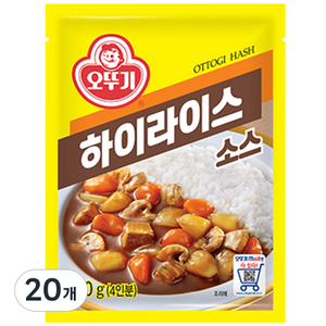 오뚜기 하이라이스 소스, 100g, 20개