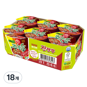 오뚜기 컵누들 진짬뽕 컵 38g, 18개
