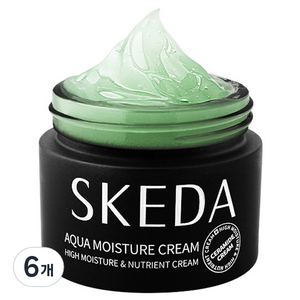 스케다 아쿠아 모이스춰 수분크림, 50g, 6개