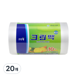 크린랩 크린롤백 17cm x 30cm, FREE(one size), 1000개입, 20개