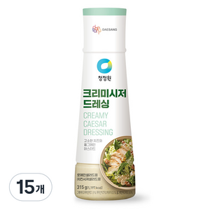 청정원 크리미시저 드레싱, 315g, 15개