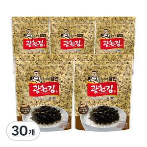 광천김 3대째 달인 김자반, 60g, 30개