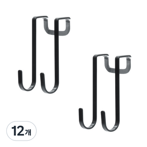 스파이더락 씽크 도어훅, 블랙, 12개