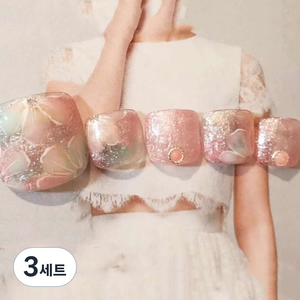 잇템샵 여름 네일아트 페디큐어 스티커 세트, 3세트, HL-058 보헤즈
