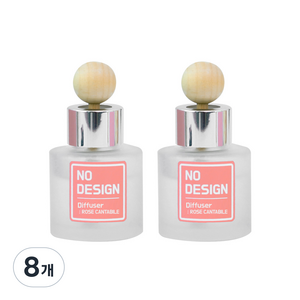 노디자인디퓨저 차량용 디퓨저 50ml, 로즈칸타빌레, 8개