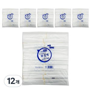 에코프랜드 위생백 특대 31 x 40 cm 1000p, 12개