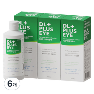 휴먼바이오 디엘플러스아이 렌즈세정 보존액, 150ml, 6개