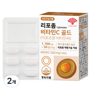 동화약품 리포좀 비타민C 골드 리포조말 비타민씨 33g, 2개, 30정