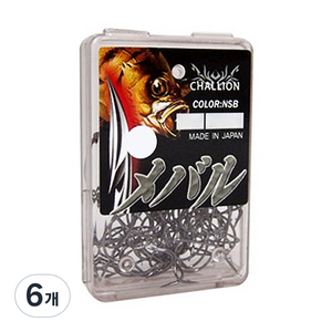 챌리온 CBOX 메바루 NSB 블랙메탈 흑메탈 바늘, 6개