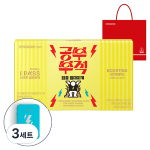 정관장 아이패스 시크릿 공부부적 4종 랜덤 20p + 휴대용 틴케이스 + 쇼핑백, 3세트, 10g