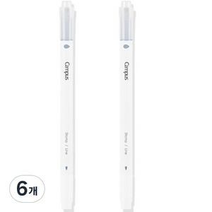 더조넷 컬러도장 마커펜 c, 1색, 6개
