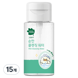 그린핑거 순한 유아 페이셜 클렌징워터 푸아, 200ml, 15개