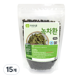 장명식품 녹차환, 300g, 15개
