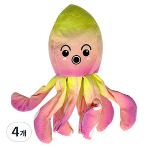 네이처펫 고양이 캣닢 물고기 인형, 4개, 문어