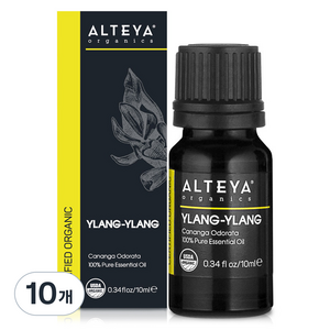 알티야오가닉스 일랑일랑 에센셜 오일, 10ml, 10개