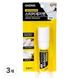 오공 스티커 제거펜 9ml, 3개
