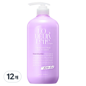 로더렛 인 잉글랜드 컬러핏 그레이스 머스크 자스민향 헤어 트리트먼트, 12개, 1L
