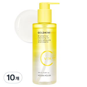 홀리카홀리카 골드키위 비타C 플러스 브라이트닝 클렌징 오일, 10개, 200ml