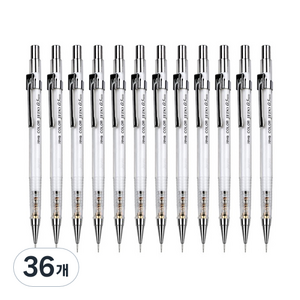 자바펜 칼라제도샤프 투명, 0.5mm, 36개