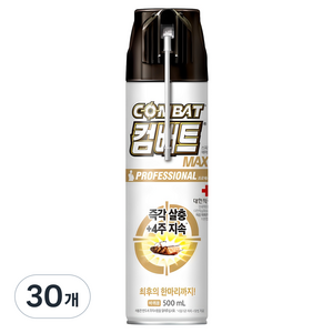 컴배트 프로페셔널 맥스 바퀴용 살충제, 500ml, 30개