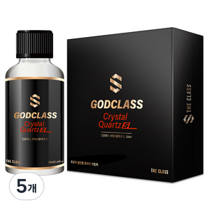 더클래스 갓클래스 크리스탈 쿼츠S 올인원 유리막 코팅제, 50ml, 5개