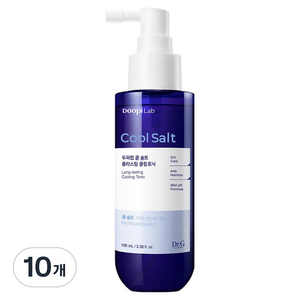 닥터지 두피랩 쿨 솔트 롱라스팅 쿨링 토닉, 10개, 100ml