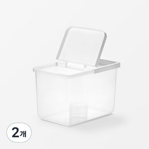 JAJU 쌀통 10kg, 화이트, 2개