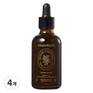 에센허브 호호바 100 오일, 60ml, 4개