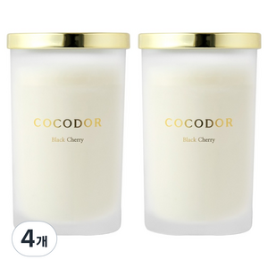 코코도르 소이캔들 L, 블랙체리, 500g, 4개