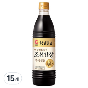 청정원 조선간장, 840ml, 15개