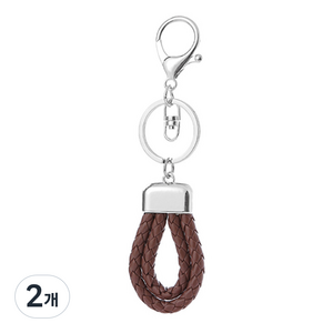 콩 빈모터 더블라인 미니 키링 브라운, 2개