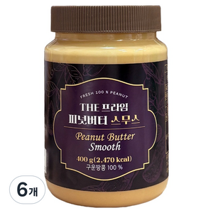 그린너트 더 프라임 피넛버터 스무스, 400g, 6개