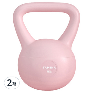 타미나스포츠 말랑말랑 소프트 케틀벨, 핑크, 4kg, 2개