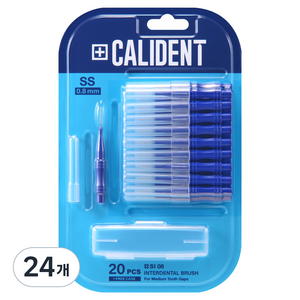 칼리덴트 치간칫솔 SS, 0.8mm, 20개입, 24개