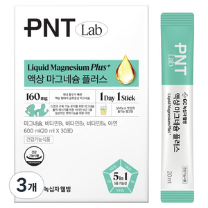 GC녹십자웰빙 PNT 액상마그네슘, 600ml, 3개