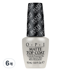 오피아이 매트 탑코트, 15ml, 6개, 투명계열