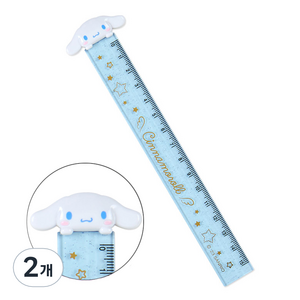 산리오 시나모롤 마스코트 슬림 자 15cm, 혼합색상, 2개