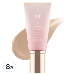 미샤 M 시그너처 리얼 컴플릿 비비크림 EX SPF30 PA++, 23호 차분한 베이지, 45g, 8개