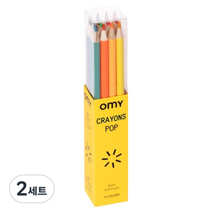 오마이 팝 펜슬 CRA01, 2세트, 16색
