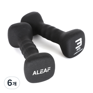 아리프 네오프렌 사각아령, 3kg, 6개