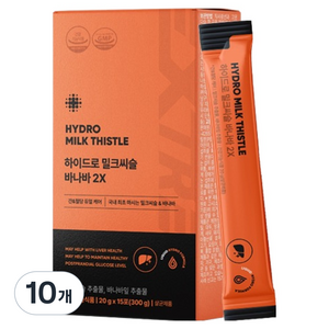익스트림 하이드로 밀크씨슬 바나바 2X 15p, 300g, 10개