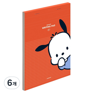 모트모트 라이팅 패드 B5, 스퀘어드 포차코, 60매, 6개